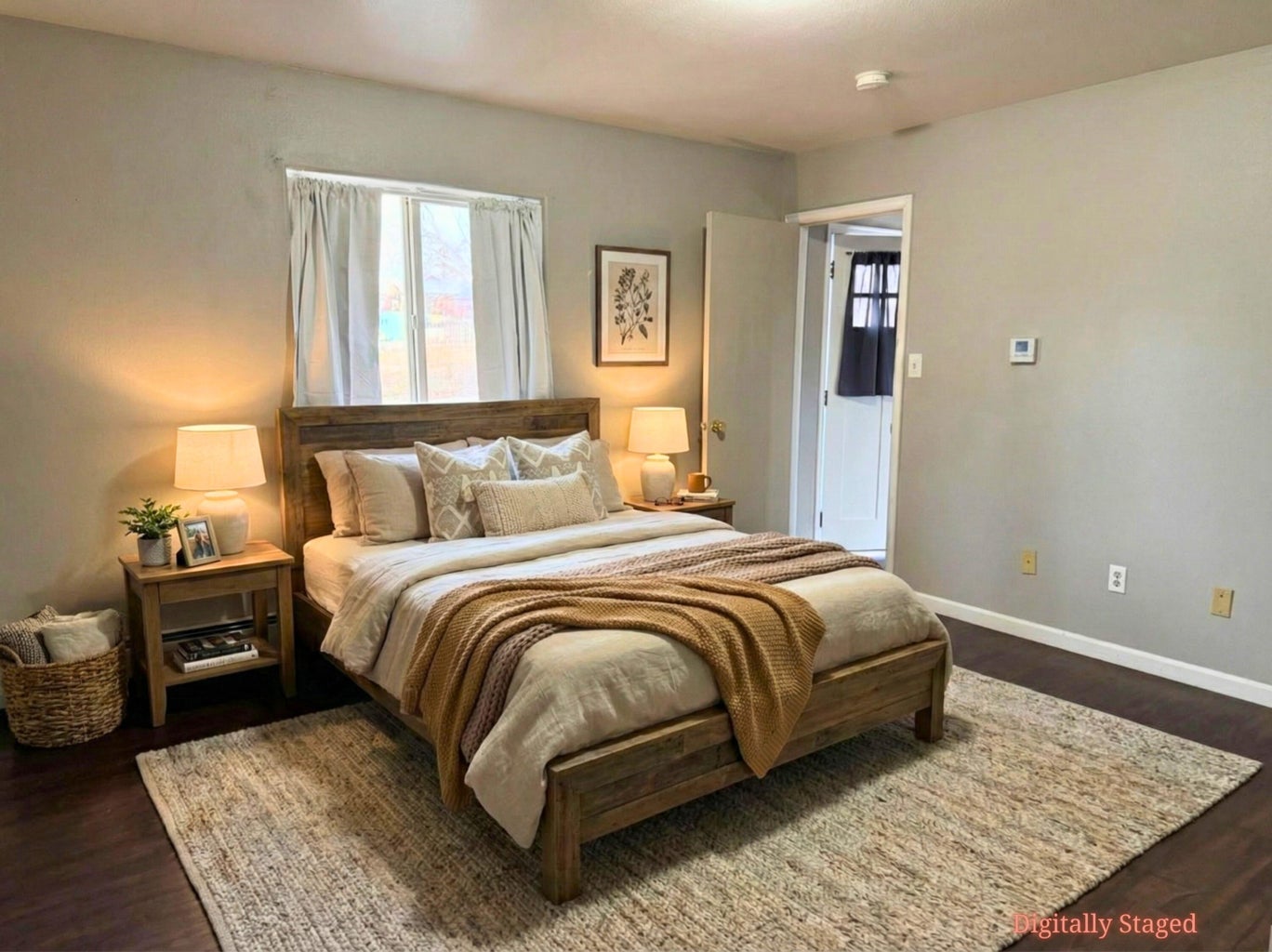 Digitally Staged Bedroom 1